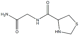 N-(2-amino-2-oxoethyl)-1,3-thiazolidine-4-carboxamide 结构式