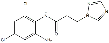 N-(2-amino-4,6-dichlorophenyl)-3-(1H-1,2,4-triazol-1-yl)propanamide 结构式