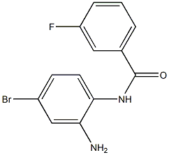 N-(2-amino-4-bromophenyl)-3-fluorobenzamide 结构式