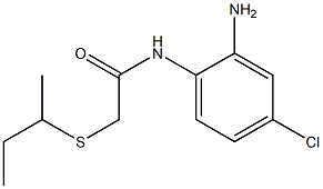 N-(2-amino-4-chlorophenyl)-2-(butan-2-ylsulfanyl)acetamide 结构式