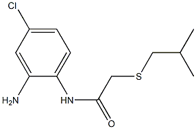 N-(2-amino-4-chlorophenyl)-2-[(2-methylpropyl)sulfanyl]acetamide 结构式