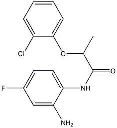 N-(2-amino-4-fluorophenyl)-2-(2-chlorophenoxy)propanamide 结构式