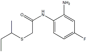 N-(2-amino-4-fluorophenyl)-2-(butan-2-ylsulfanyl)acetamide 结构式