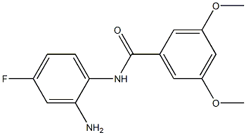 N-(2-amino-4-fluorophenyl)-3,5-dimethoxybenzamide 结构式