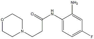 N-(2-amino-4-fluorophenyl)-3-morpholin-4-ylpropanamide 结构式