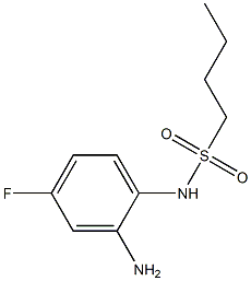 N-(2-amino-4-fluorophenyl)butane-1-sulfonamide 结构式