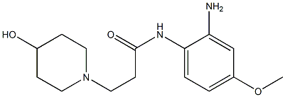 N-(2-amino-4-methoxyphenyl)-3-(4-hydroxypiperidin-1-yl)propanamide 结构式