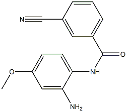 N-(2-amino-4-methoxyphenyl)-3-cyanobenzamide 结构式