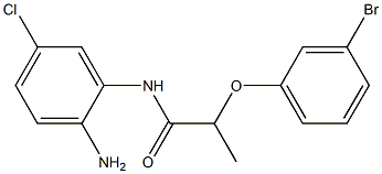 N-(2-amino-5-chlorophenyl)-2-(3-bromophenoxy)propanamide 结构式