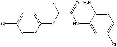 N-(2-amino-5-chlorophenyl)-2-(4-chlorophenoxy)propanamide 结构式