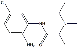 N-(2-amino-5-chlorophenyl)-2-[isopropyl(methyl)amino]propanamide 结构式
