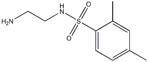 N-(2-aminoethyl)-2,4-dimethylbenzene-1-sulfonamide 结构式