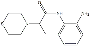 N-(2-aminophenyl)-2-(thiomorpholin-4-yl)propanamide 结构式