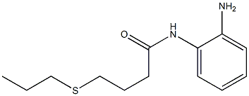 N-(2-aminophenyl)-4-(propylsulfanyl)butanamide 结构式