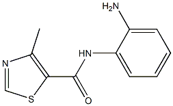 N-(2-aminophenyl)-4-methyl-1,3-thiazole-5-carboxamide 结构式