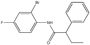 N-(2-bromo-4-fluorophenyl)-2-phenylbutanamide 结构式