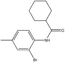 N-(2-bromo-4-methylphenyl)cyclohexanecarboxamide 结构式