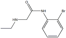 N-(2-bromophenyl)-2-(ethylamino)acetamide 结构式