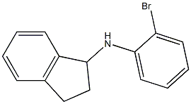 N-(2-bromophenyl)-2,3-dihydro-1H-inden-1-amine 结构式