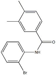 N-(2-bromophenyl)-3,4-dimethylbenzamide 结构式