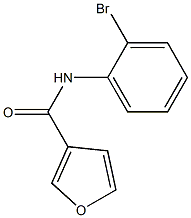 N-(2-bromophenyl)-3-furamide 结构式