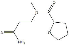 N-(2-carbamothioylethyl)-N-methyloxolane-2-carboxamide 结构式