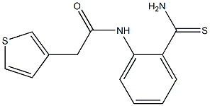 N-(2-carbamothioylphenyl)-2-(thiophen-3-yl)acetamide 结构式