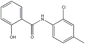 N-(2-chloro-4-methylphenyl)-2-hydroxybenzamide 结构式