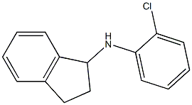 N-(2-chlorophenyl)-2,3-dihydro-1H-inden-1-amine 结构式