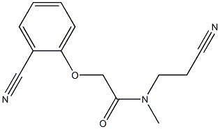 N-(2-cyanoethyl)-2-(2-cyanophenoxy)-N-methylacetamide 结构式