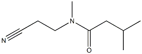 N-(2-cyanoethyl)-N,3-dimethylbutanamide 结构式