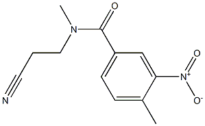 N-(2-cyanoethyl)-N,4-dimethyl-3-nitrobenzamide 结构式