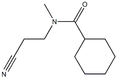 N-(2-cyanoethyl)-N-methylcyclohexanecarboxamide 结构式