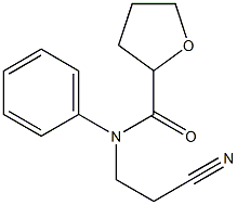 N-(2-cyanoethyl)-N-phenyltetrahydrofuran-2-carboxamide 结构式