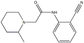 N-(2-cyanophenyl)-2-(2-methylpiperidin-1-yl)acetamide 结构式