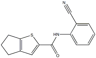 N-(2-cyanophenyl)-5,6-dihydro-4H-cyclopenta[b]thiophene-2-carboxamide 结构式