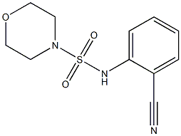 N-(2-cyanophenyl)morpholine-4-sulfonamide 结构式