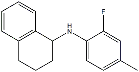 N-(2-fluoro-4-methylphenyl)-1,2,3,4-tetrahydronaphthalen-1-amine 结构式