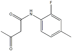 N-(2-fluoro-4-methylphenyl)-3-oxobutanamide 结构式