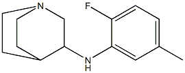 N-(2-fluoro-5-methylphenyl)-1-azabicyclo[2.2.2]octan-3-amine 结构式