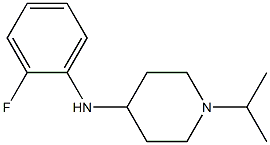 N-(2-fluorophenyl)-1-(propan-2-yl)piperidin-4-amine 结构式