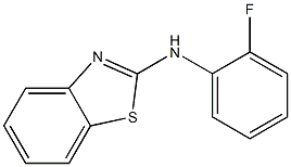 N-(2-fluorophenyl)-1,3-benzothiazol-2-amine 结构式