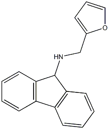 N-(2-furylmethyl)-9H-fluoren-9-amine 结构式