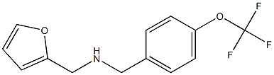 N-(2-furylmethyl)-N-[4-(trifluoromethoxy)benzyl]amine 结构式