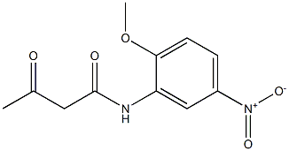 N-(2-methoxy-5-nitrophenyl)-3-oxobutanamide 结构式
