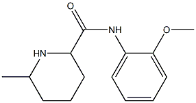 N-(2-methoxyphenyl)-6-methylpiperidine-2-carboxamide 结构式