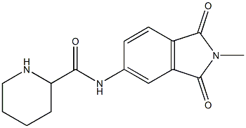 N-(2-methyl-1,3-dioxo-2,3-dihydro-1H-isoindol-5-yl)piperidine-2-carboxamide 结构式
