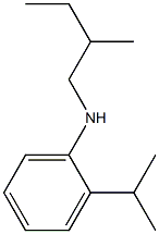 N-(2-methylbutyl)-2-(propan-2-yl)aniline 结构式