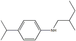 N-(2-methylbutyl)-4-(propan-2-yl)aniline 结构式