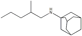 N-(2-methylpentyl)adamantan-1-amine 结构式